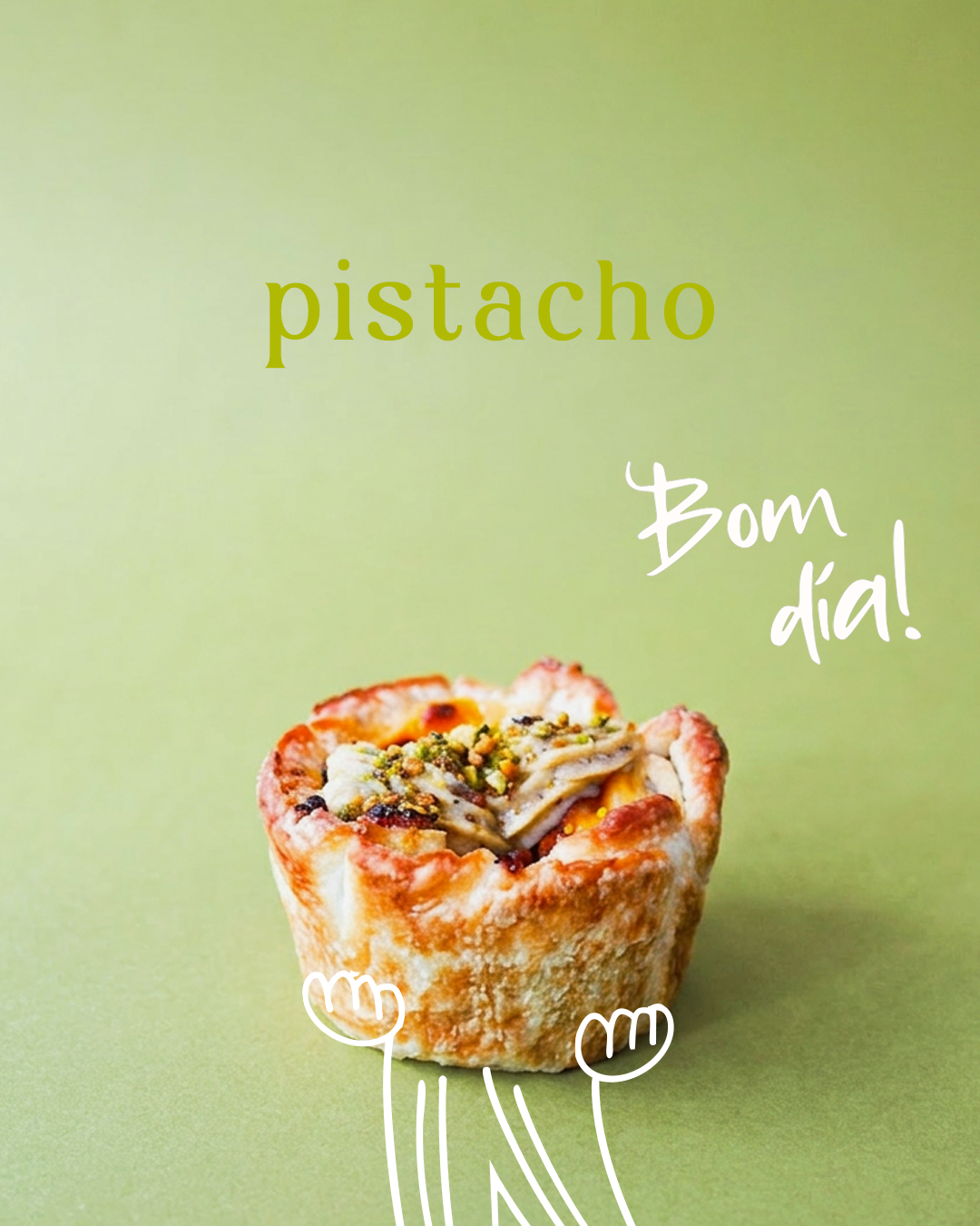 pastel de belem sabor pistacho - La Portuguesa